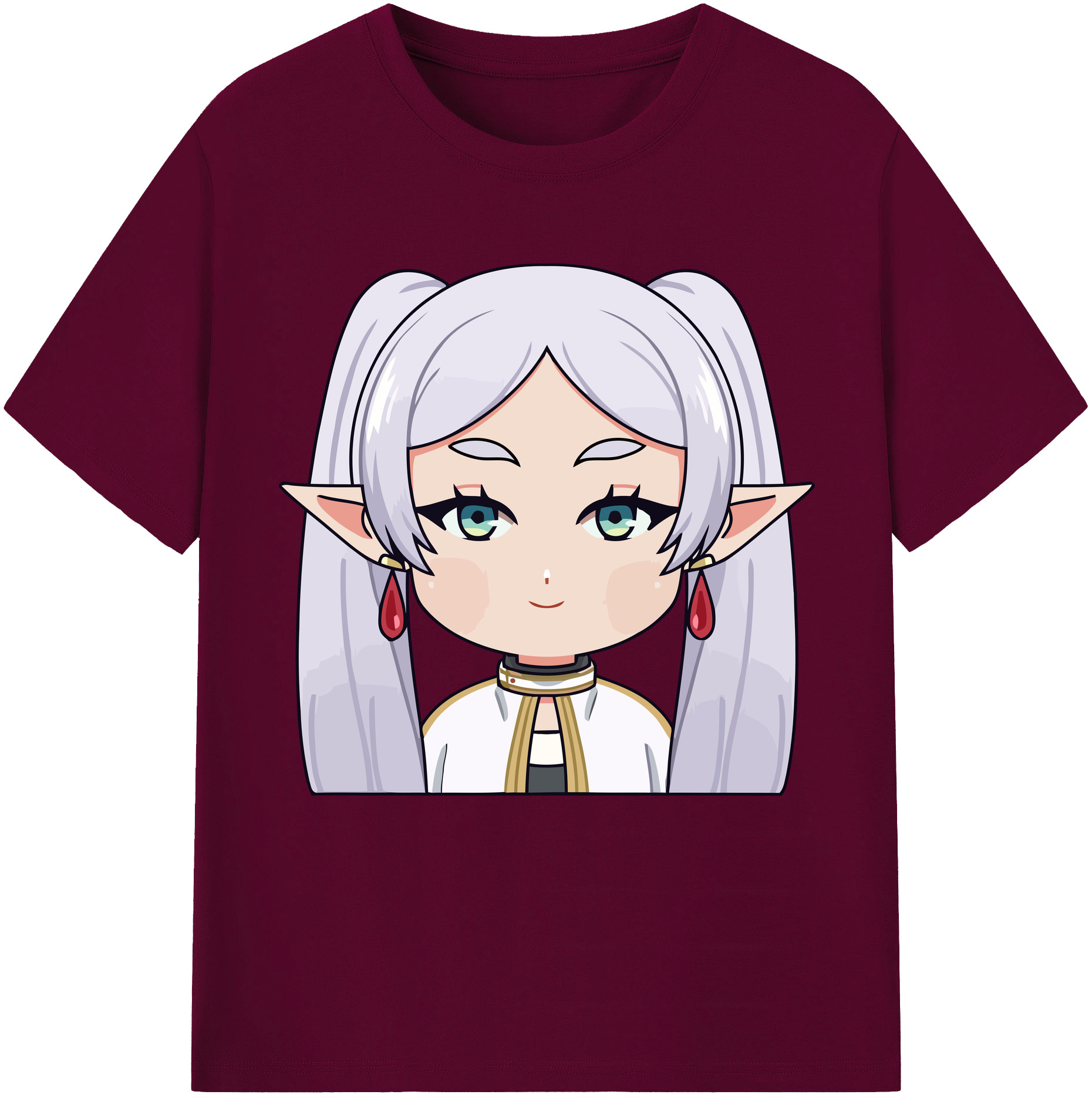 （画像用） 葬送のフリーレン Frieren レディースカジュアルプリントTシャツ（綿100％）